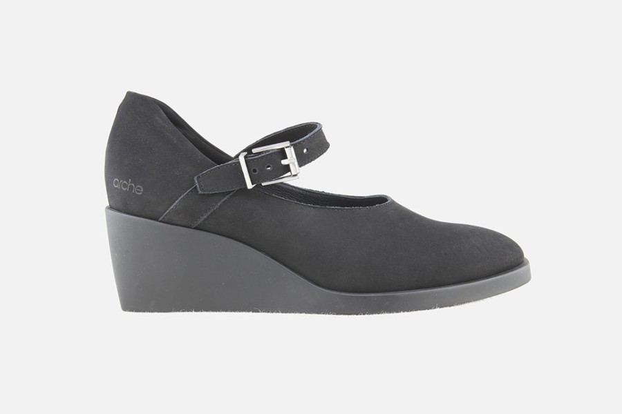 Women Arche | Arche - Tilkoa Baby Noir Pumps On Labotte