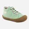 Girls Naturino | Naturino - Cocoon Vert Coton Bio Lace-Up Boots On Labotte
