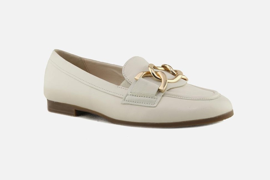 Women Gabor | Gabor - Nenuphar Ivoire Loafers On Labotte