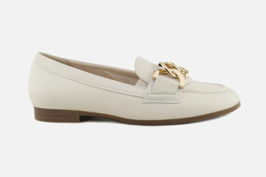 Women Gabor | Gabor - Nenuphar Ivoire Loafers On Labotte
