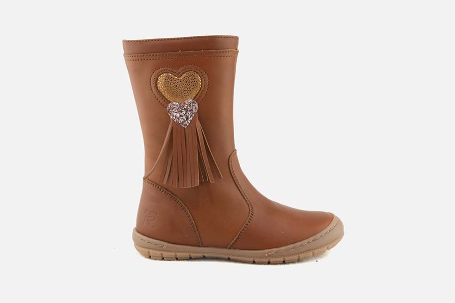 Girls Romagnoli | Romagnoli - Cooky Cognac Boots On Labotte