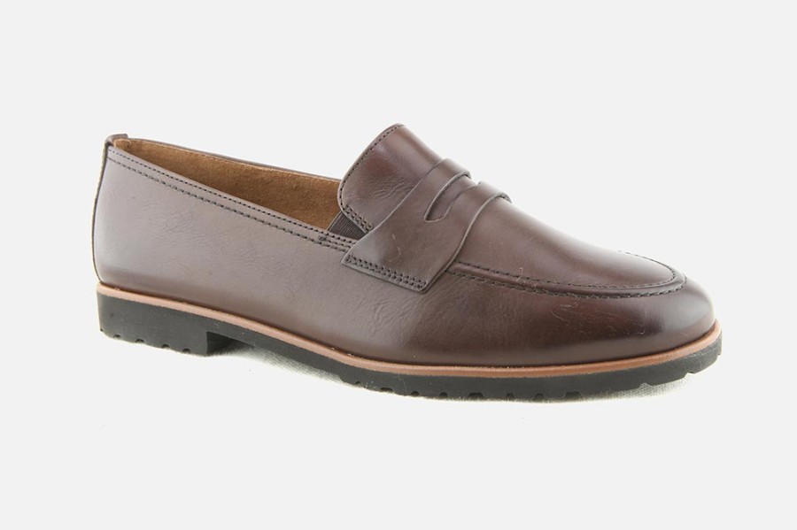 Women Paul Green | Paul Green - Pavie Tan Loafers On Labotte