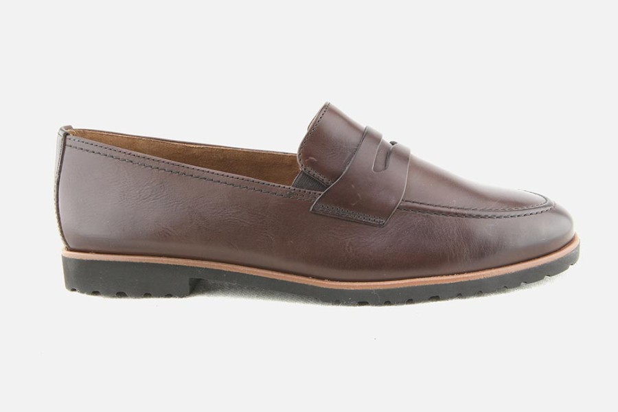 Women Paul Green | Paul Green - Pavie Tan Loafers On Labotte