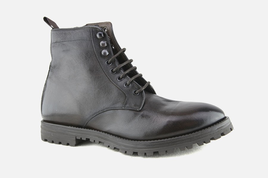 Men Sturlini | Sturlini - Starter Dark Brown Lace-Up Boots On Labotte