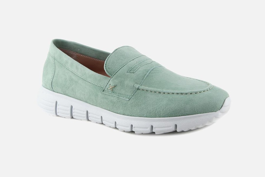 Women Cervone | Cervone - Caractere Mint Loafers On Labotte