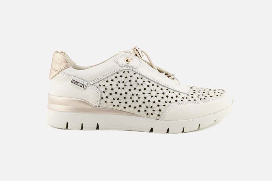 Women Pikolinos | Pikolinos - Cantabria Sneaker Blanc Sneakers On Labotte
