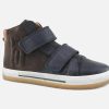Boys Bisgaard | Bisgaard - Karl Scratch Navy Choco Velcro Shoes On Labotte