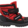 Boys Superfit | Superfit - Snowcat Rouge Velcro Shoes On Labotte