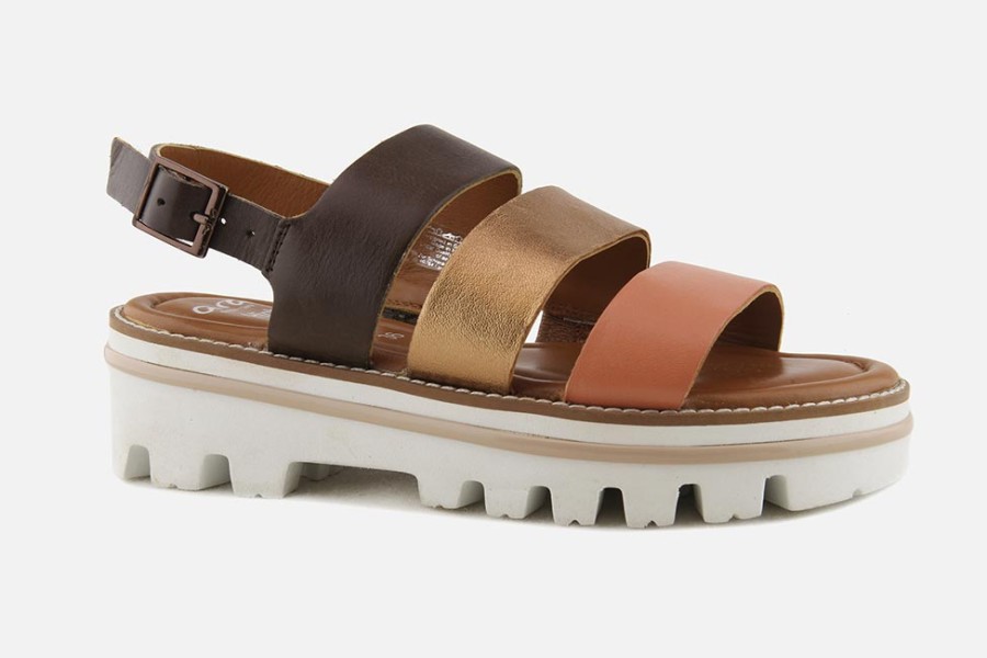 Women Ara | Ara - Elsie Peche Sandals On Labotte
