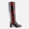 Women Lorenzo Masiero | Lorenzo Masiero - Litho Brown Patch Boots On Labotte