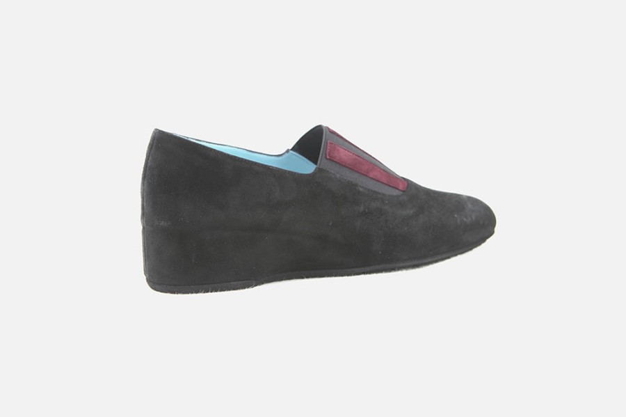 Women Thierry Rabotin | Thierry Rabotin - Sully Black Wine Loafers On Labotte