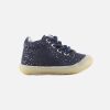Girls Bellamy | Bellamy - Kalinou Pois Bleu Lace-Up Boots On Labotte