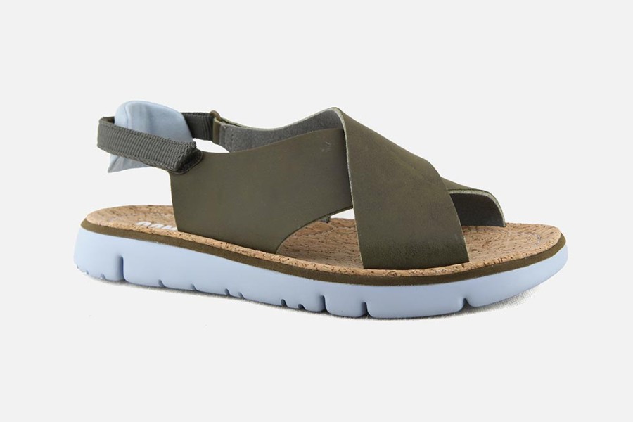 Women Camper | Camper - Oruga Sandale Kaki Sandals On Labotte