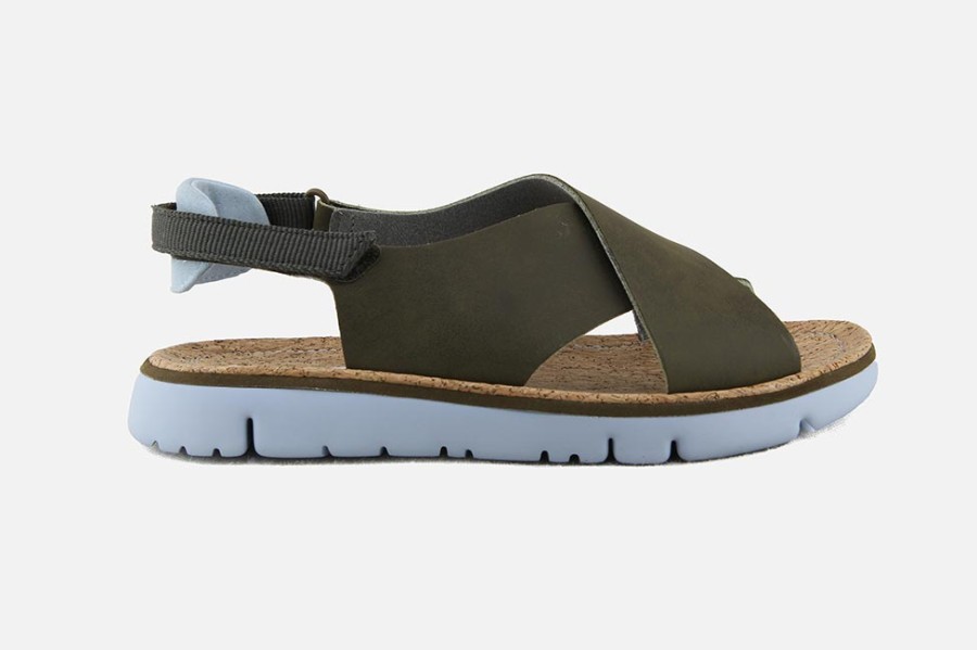 Women Camper | Camper - Oruga Sandale Kaki Sandals On Labotte