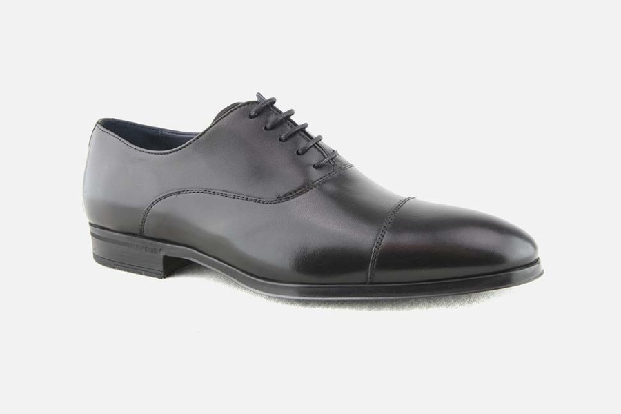 Men Calpierre | Calpierre - Rasmus Lisse Noir Oxfords On Labotte
