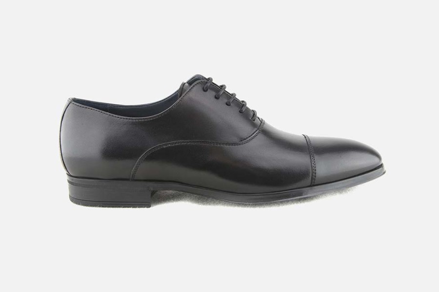 Men Calpierre | Calpierre - Rasmus Lisse Noir Oxfords On Labotte