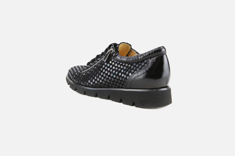 Women Brunate | Brunate - Beaune Dotty Bleu Noir Sneakers On Labotte