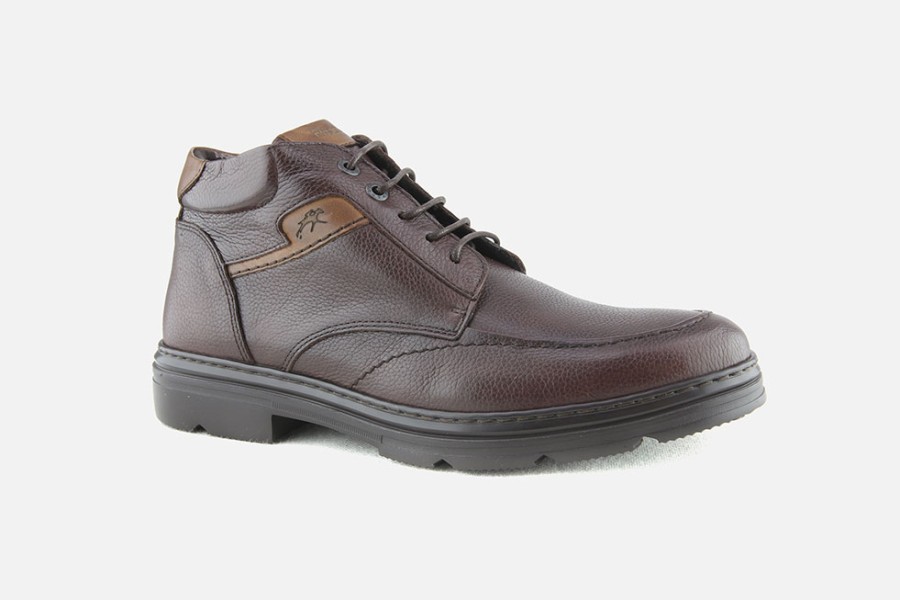 Men Fluchos | Fluchos - Ardent Marron Lace-Up Boots On Labotte