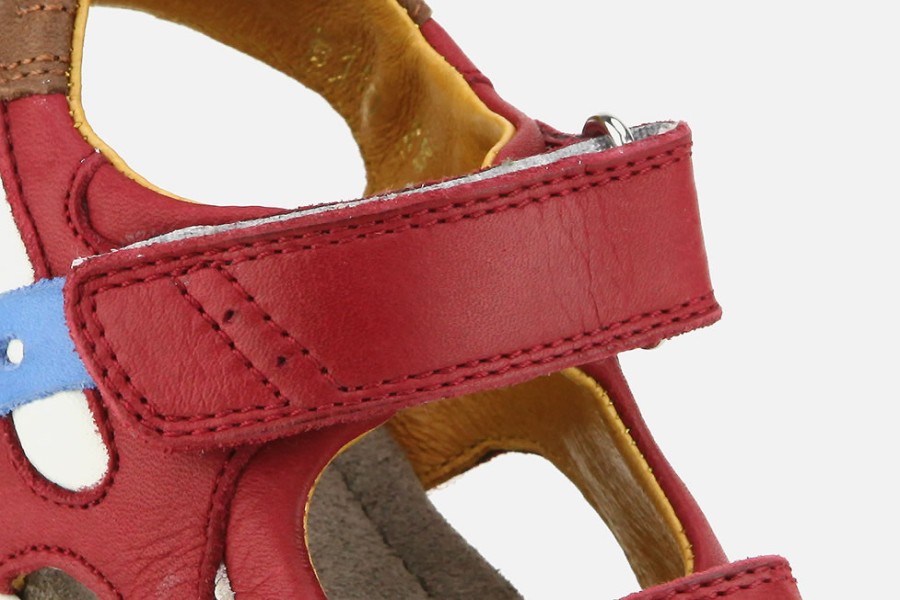 Boys Romagnoli | Romagnoli - Nicolito Rouge Bleu Sandals On Labotte