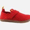 Girls Birkenstock | Birkenstock - Zermatt Cosy Kids Red Low Slippers On Labotte