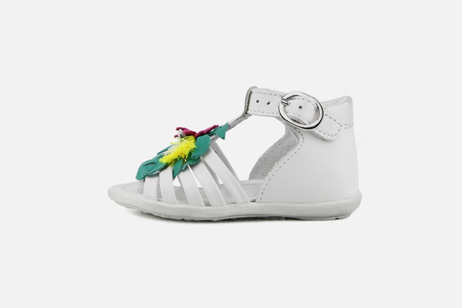 Girls Little Mary | Little Mary - Adoree Blanc Multi Sandals On Labotte