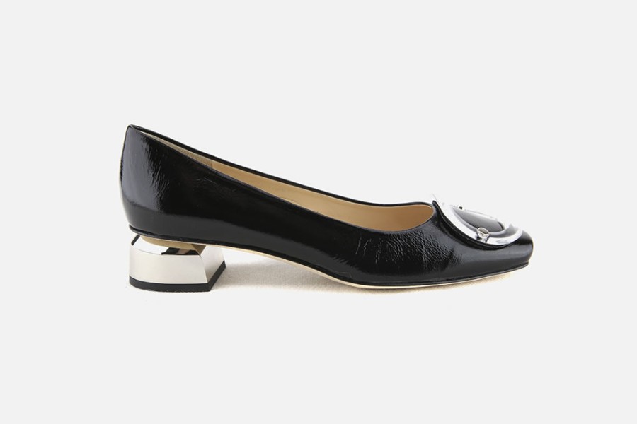 Women Brunate | Brunate - Bergamote Vernis Noir Pumps On Labotte