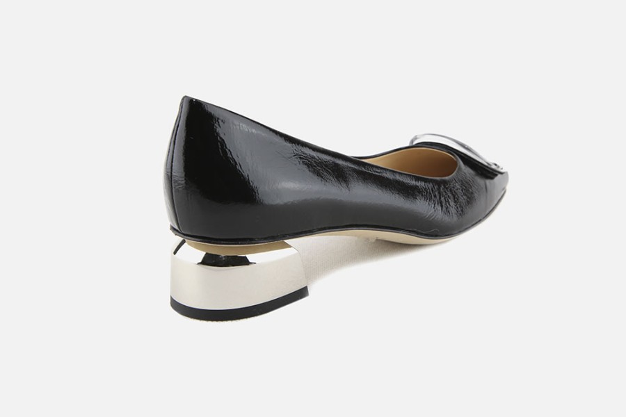 Women Brunate | Brunate - Bergamote Vernis Noir Pumps On Labotte