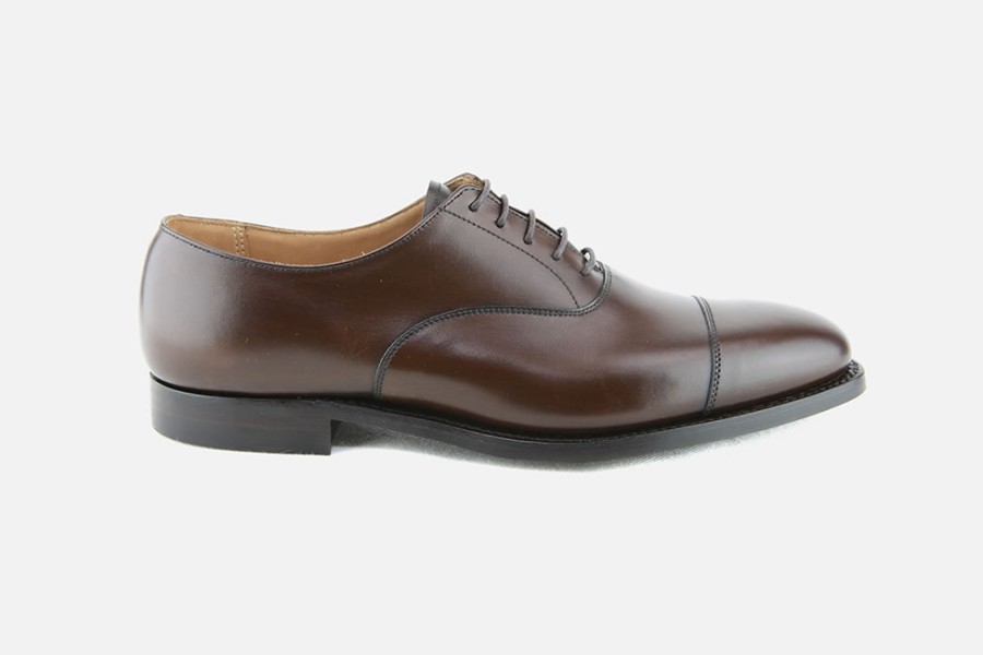 Men Crockett & Jones | Crockett & Jones - Connaught 2 Dk Brown City Sole Oxfords On Labotte