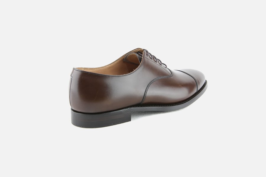 Men Crockett & Jones | Crockett & Jones - Connaught 2 Dk Brown City Sole Oxfords On Labotte