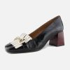Women Pedro Miralles | Pedro Miralles - Fantasque Ice Black Wine Loafers On Labotte