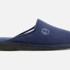 Men Exquise | Exquise - Rinaldo Bleu Low Slippers On Labotte
