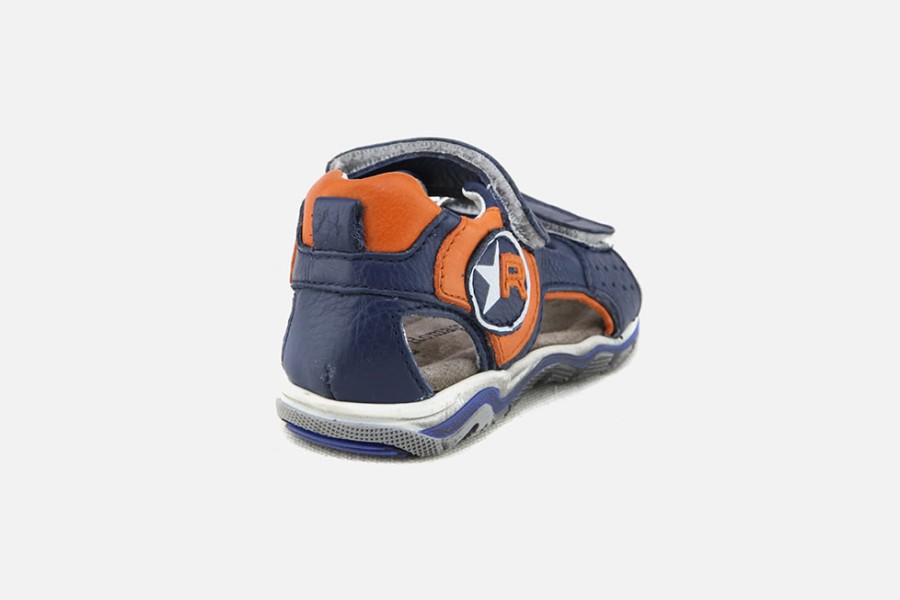 Boys Romagnoli | Romagnoli - Nilson Bleu Orange Sandals On Labotte
