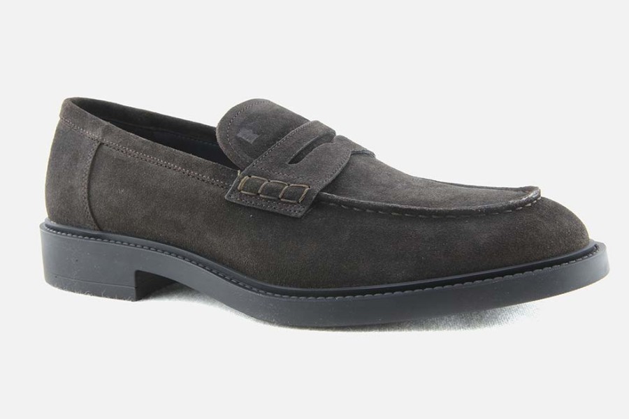 Men Fratelli Rossetti | Fratelli Rossetti - Reno Daim Marron Loafers On Labotte