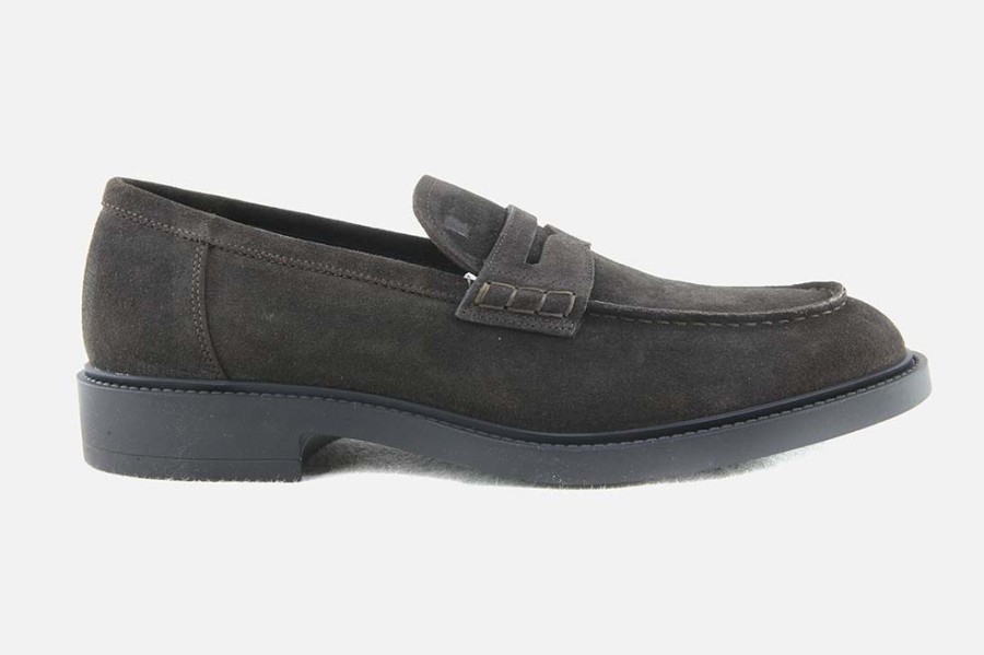 Men Fratelli Rossetti | Fratelli Rossetti - Reno Daim Marron Loafers On Labotte