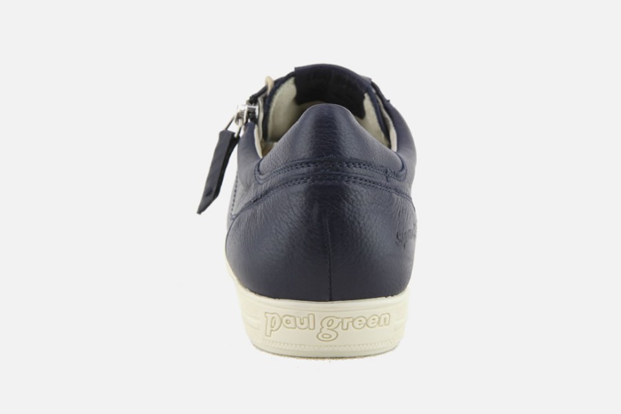 Women Paul Green | Paul Green - Pimento Bleu Sneakers On Labotte
