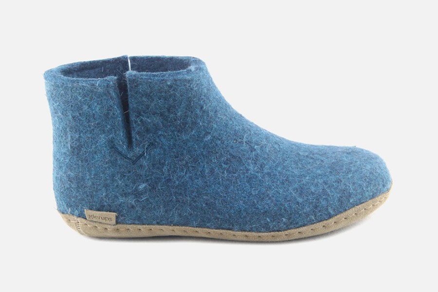 Women Glerups | Glerups - Gerta Blue High Slippers On Labotte