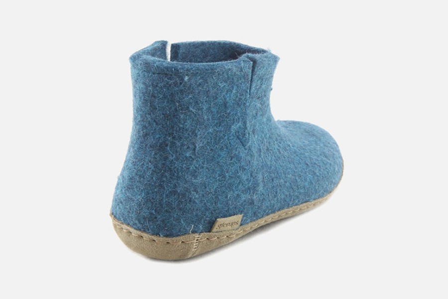Women Glerups | Glerups - Gerta Blue High Slippers On Labotte