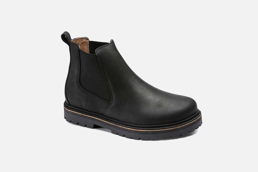 Women Birkenstock | Birkenstock - Stalon Black Ankle Boots On Labotte