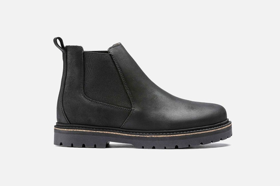 Women Birkenstock | Birkenstock - Stalon Black Ankle Boots On Labotte