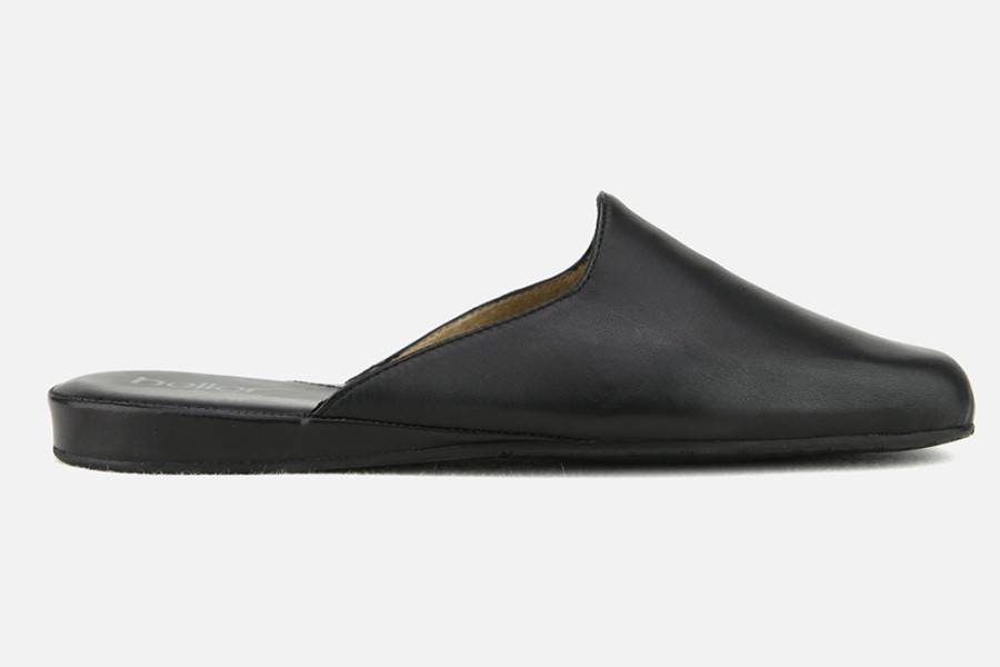 Men Heller | Heller - Xander Noir Low Slippers On Labotte
