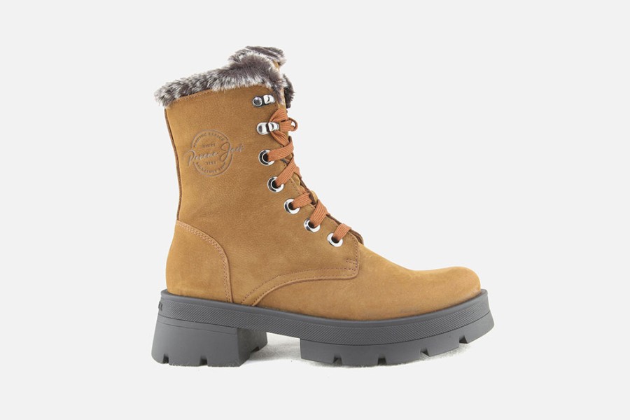 Women Panama Jack | Panama Jack - Clare Cuero Lace-Up Boots On Labotte