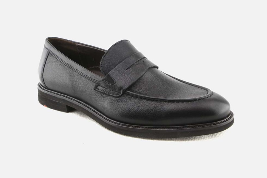 Men LLOYD | Lloyd - Reg Moc Noir Loafers On Labotte