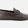 Men Tod's | Tod'S - City Gommino Double T Marron Loafers On Labotte