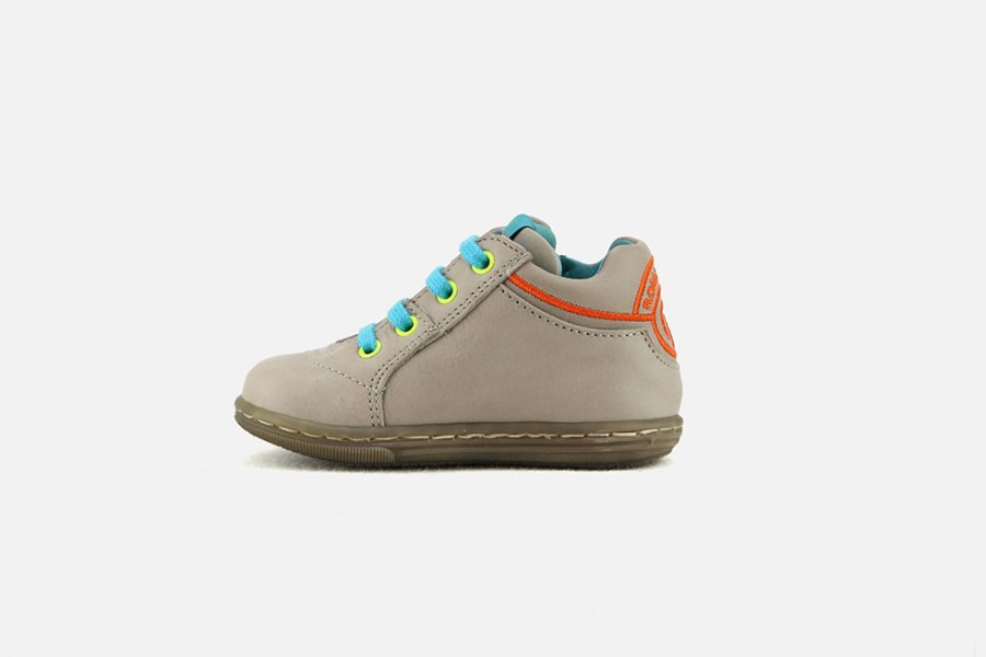 Boys Romagnoli | Romagnoli - Maxime Sable Turquoise Lace-Up Boots On Labotte
