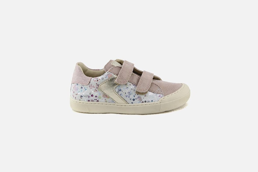 Girls Naturino | Naturino - Leonore Scratch Rosa Multi Velcro Shoes On Labotte