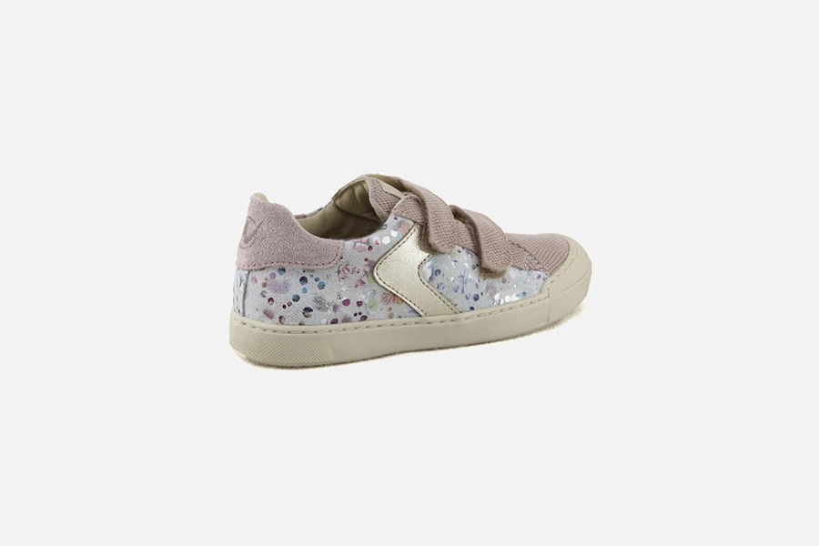 Girls Naturino | Naturino - Leonore Scratch Rosa Multi Velcro Shoes On Labotte