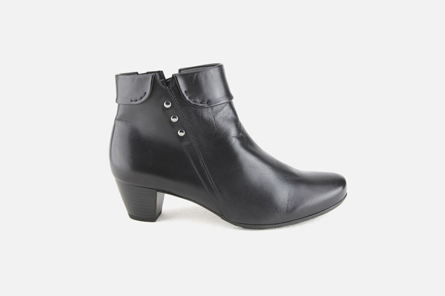 Women Gabor | Gabor - Joyau Noir Ankle Boots On Labotte