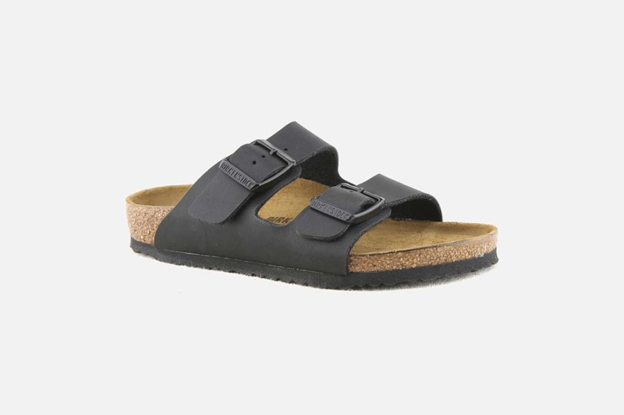 Boys Birkenstock | Birkenstock - Arizona Kids Birko Noir Sandals On Labotte