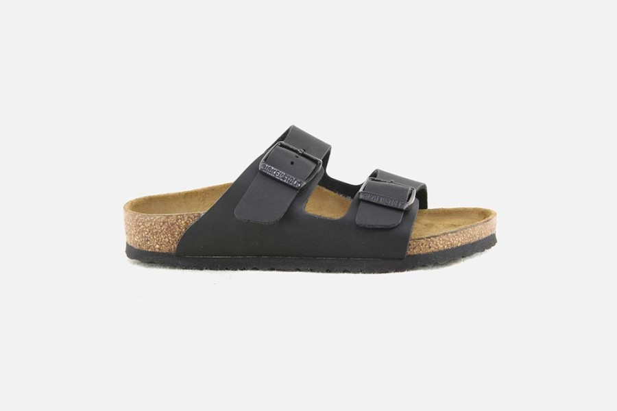 Boys Birkenstock | Birkenstock - Arizona Kids Birko Noir Sandals On Labotte