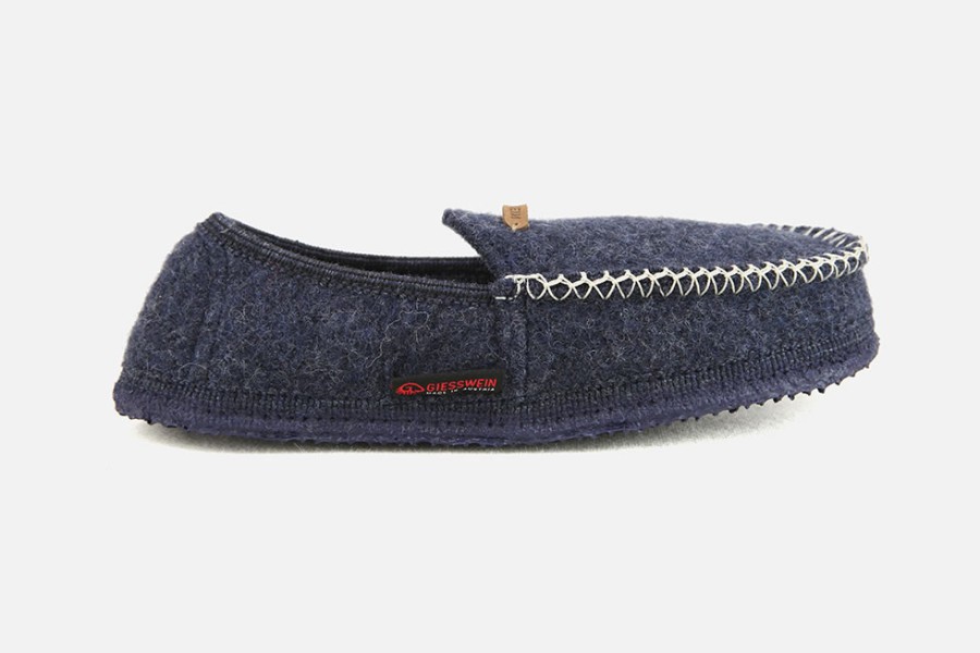 Women Giesswein | Giesswein - Marguns Bleu Low Slippers On Labotte